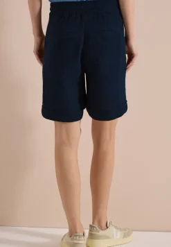 Straight Legs shorts van mousseline