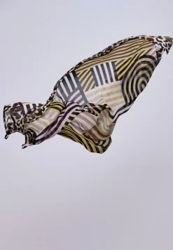 Streepjesdoek met leeuwendetails