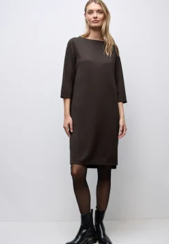 Sweat jurk met splitten