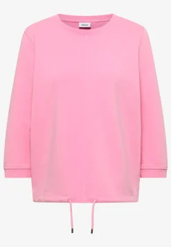Sweater met 3/4 mouwen en trekkoord