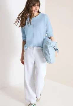 Sweater met 3/4 mouwen en trekkoord