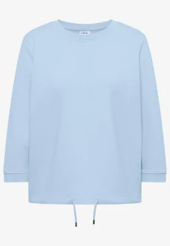 Sweater met 3/4 mouwen en trekkoord