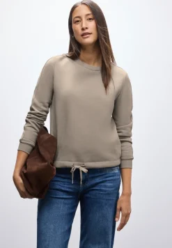 Sweater met geribd detail
