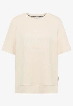 Sweater met korte mouwen en tekst