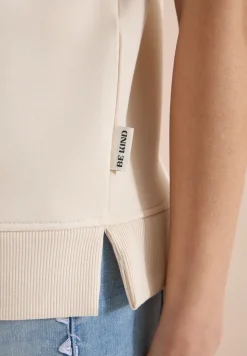 Sweater met korte mouwen en tekst