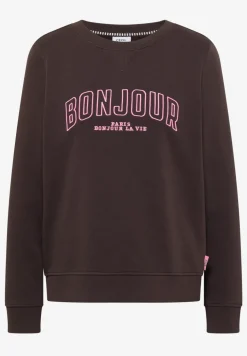 Sweater met lange mouwen en borduursel