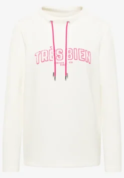Sweater met lange mouwen en Wording Artwork