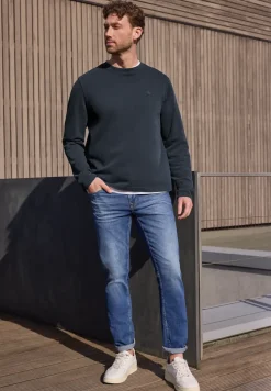 Sweater met ronde hals in een zachte stof