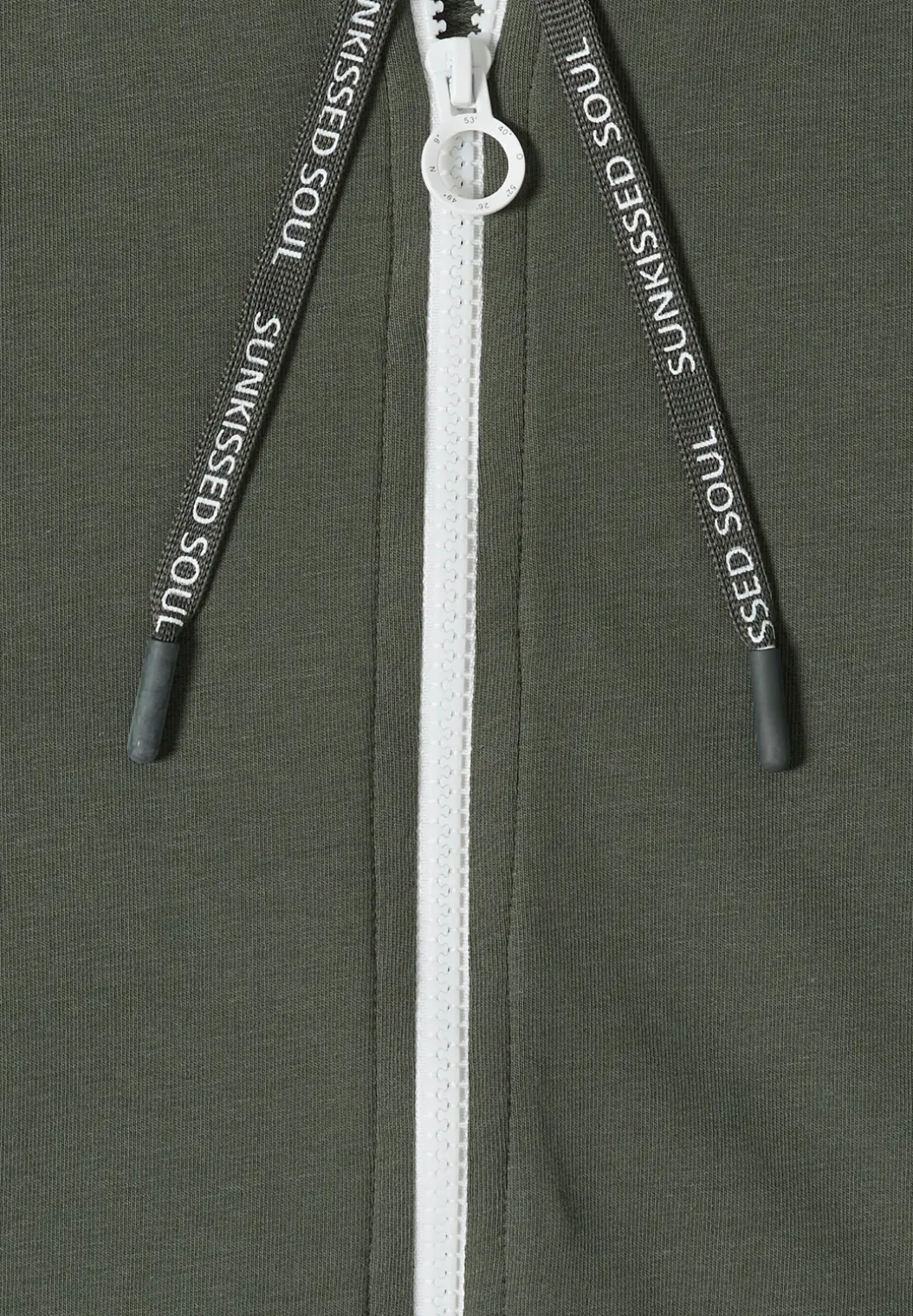 Sweaterjack met korte mouwen en ritssluiting