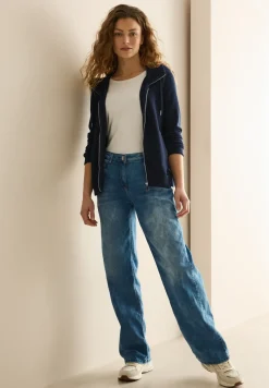 Sweatjack met textuur