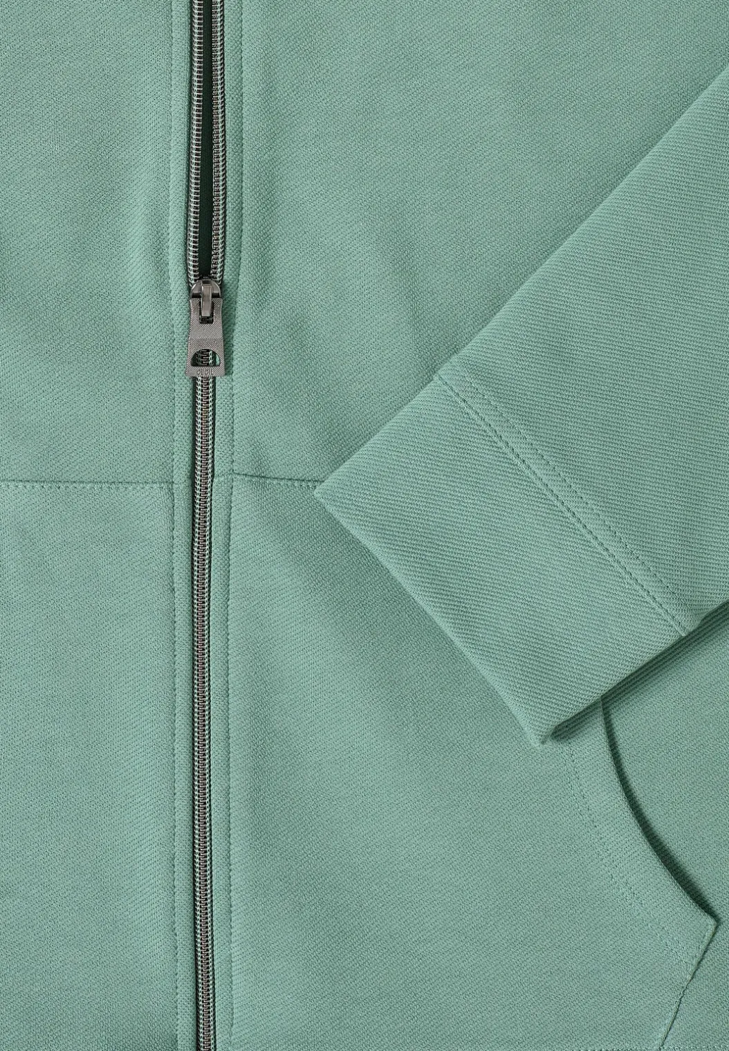 Sweatjack met textuur