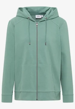 Sweatjack met textuur