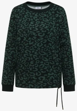 Sweatshirt met leopatroon