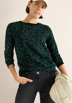 Sweatshirt met leopatroon
