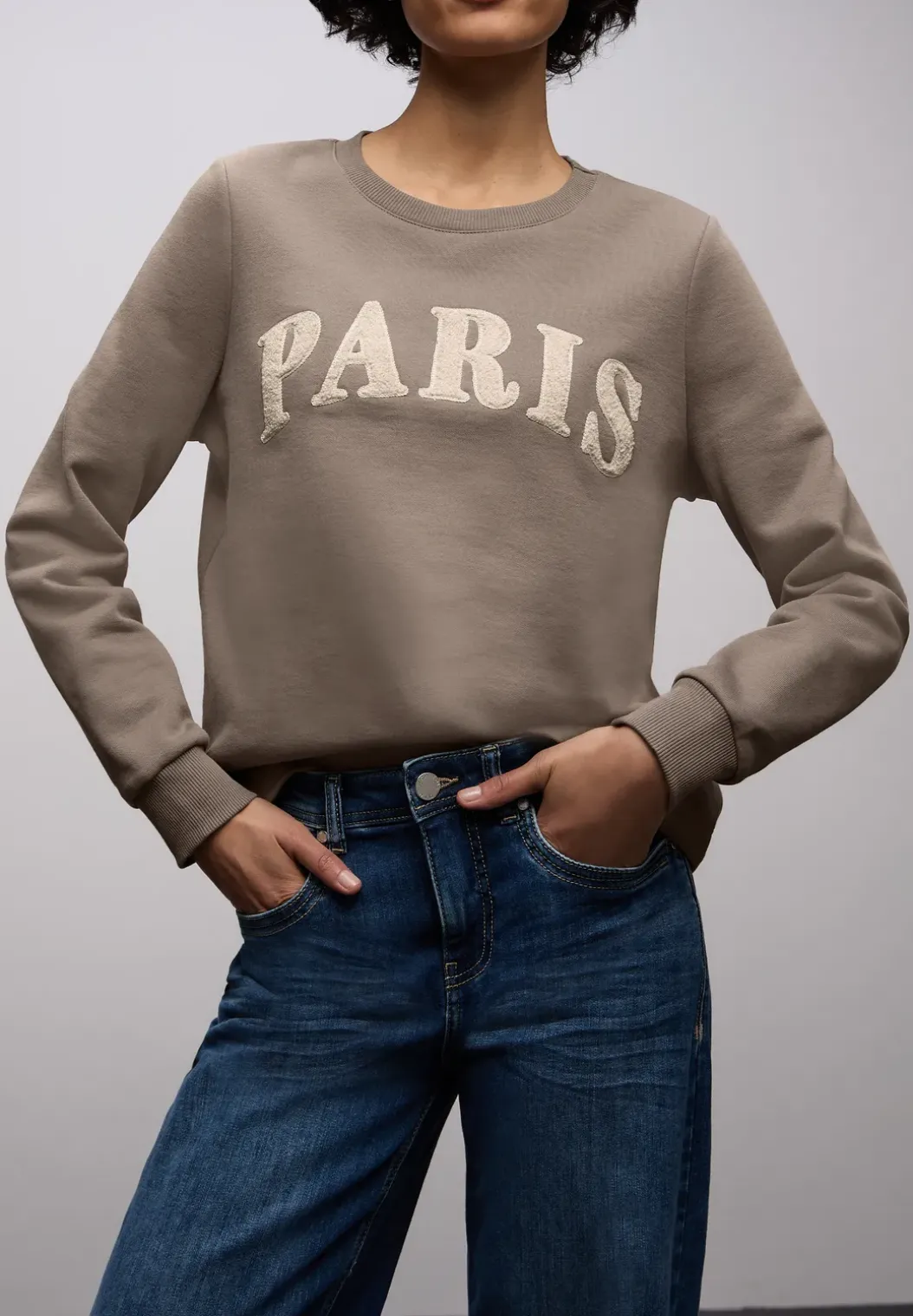 Sweatshirt met tekst