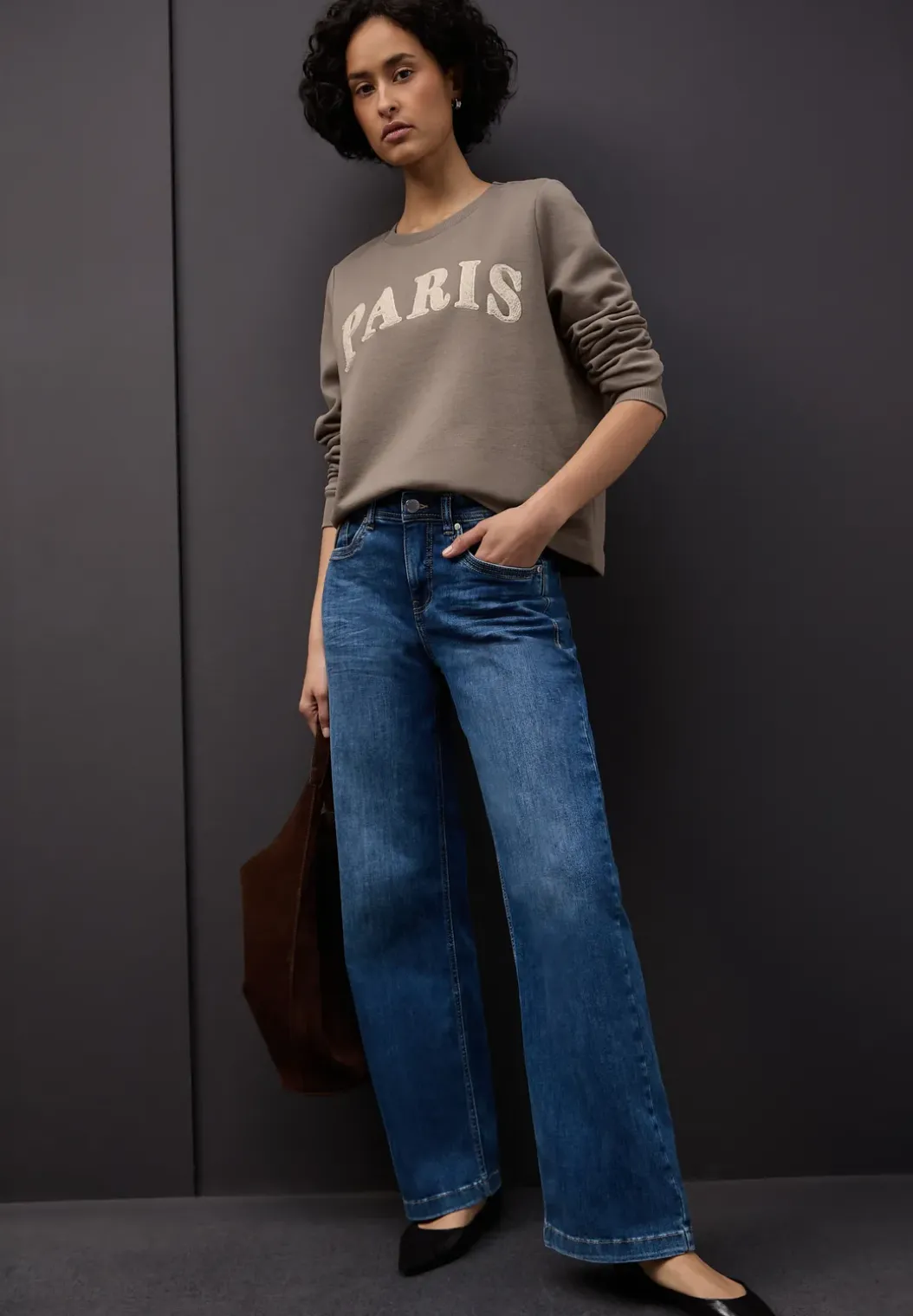 Sweatshirt met tekst