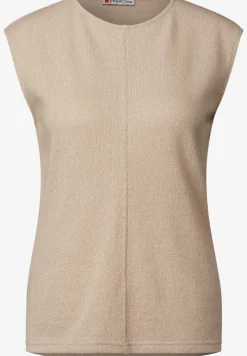 Top met gebreide look