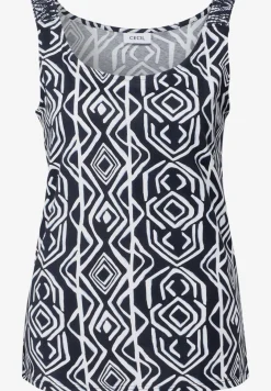 Top met gesmokte details