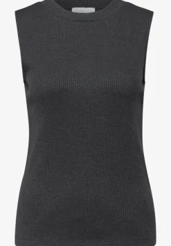 Top met glitter gebreide look