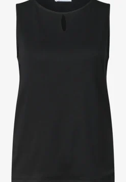 Top met ronde hals en uitgesneden detail