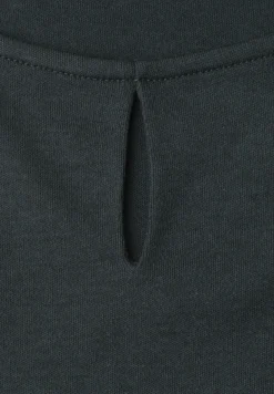 Top met ronde hals en uitgesneden detail