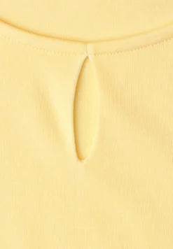 Top met ronde hals en uitgesneden detail
