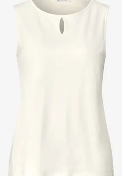 Top met ronde hals en uitgesneden detail