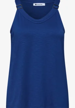 Top met V-hals en decoratief detail