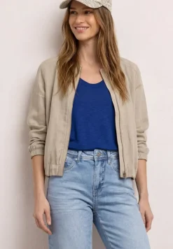 Top met V-hals en decoratief detail