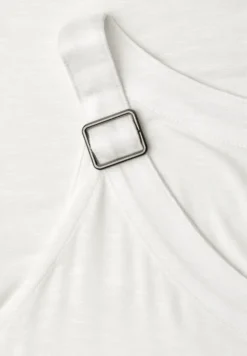 Top met V-hals en decoratief detail
