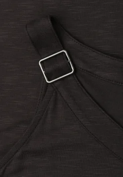 Top met V-hals en decoratief detail