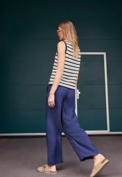 Top met V-hals in gebreide look