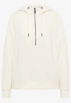 Troyer sweatshirt met capuchon