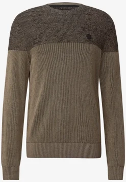 Trui in tweekleurige look