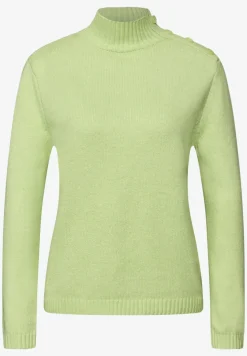 Trui met knoopdetail