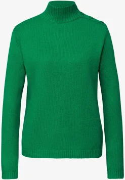 Trui met knoopdetail