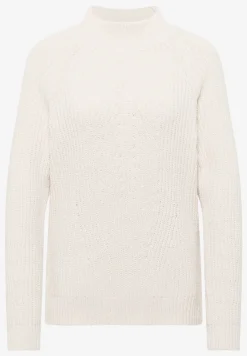 Trui van chenille met col