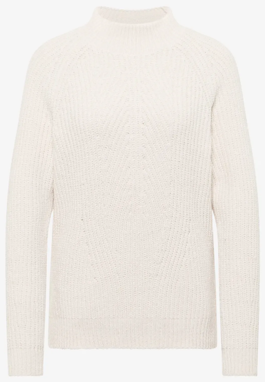 Trui van chenille met col
