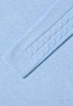 Trui met gebreid detail