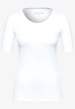 T-shirt in effen kleur