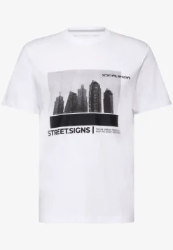 T-shirt met skyline-print