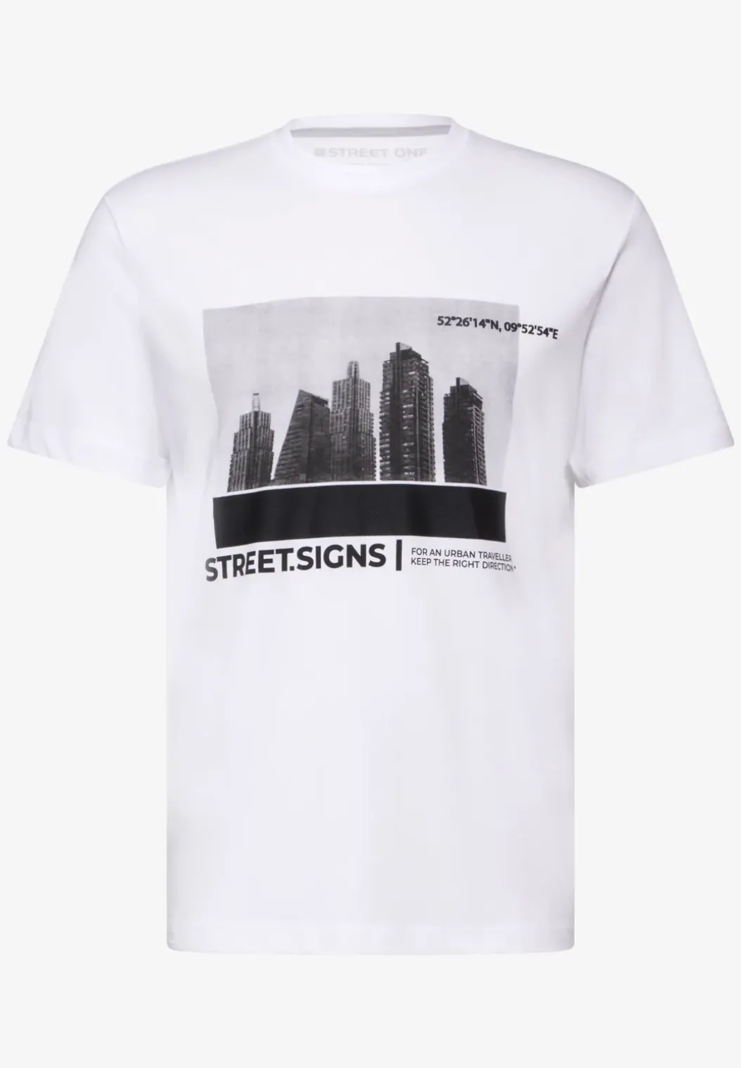 T-shirt met skyline-print