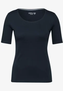 T-shirt in effen kleur