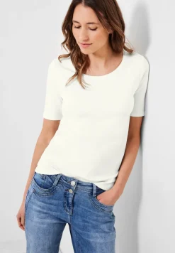 T-shirt in effen kleur