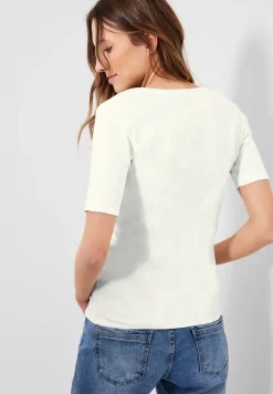 T-shirt in effen kleur