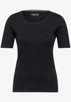T-shirt in effen kleur