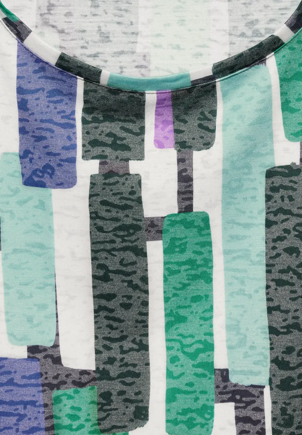T-shirt met burn-out