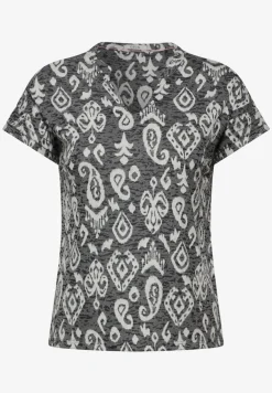 T-shirt met burn-out print