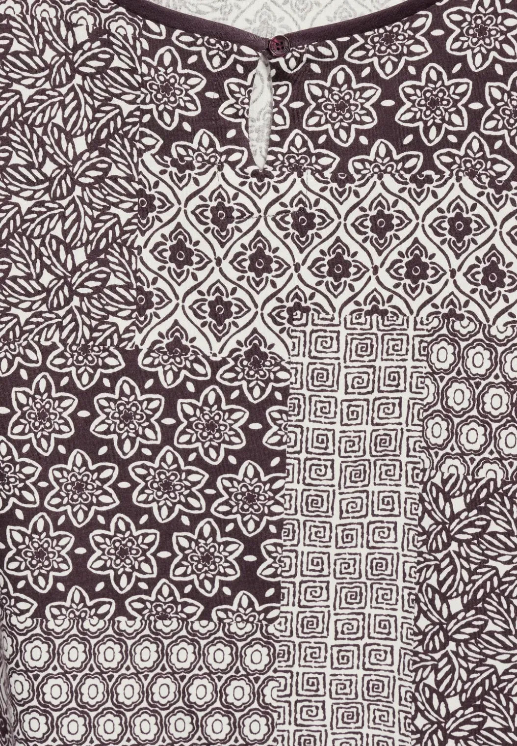 T-shirt met patchprint