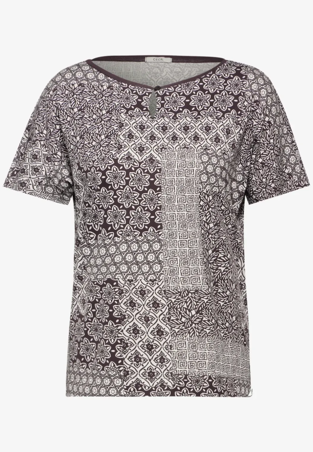 T-shirt met patchprint